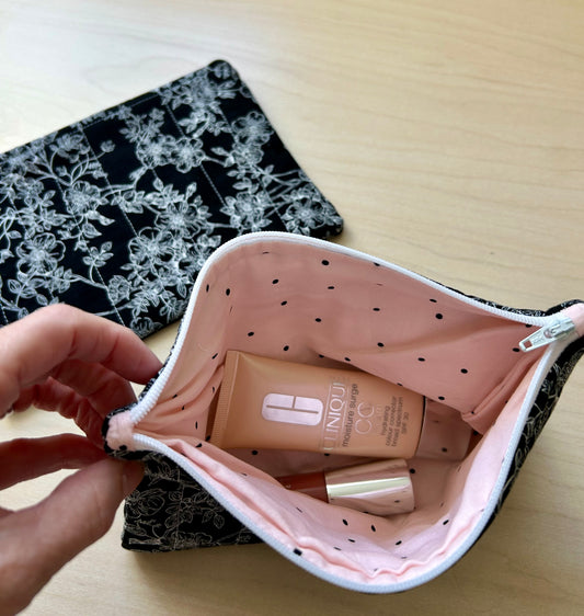 Quilted Zipper Pouch