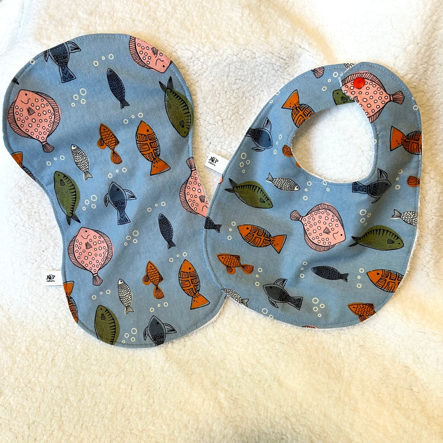 Bib & Burp Cloth Gift Set