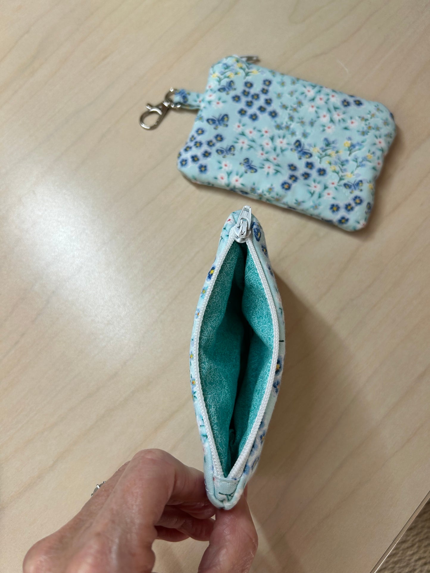 Versatile Quilted Pouch Wallet