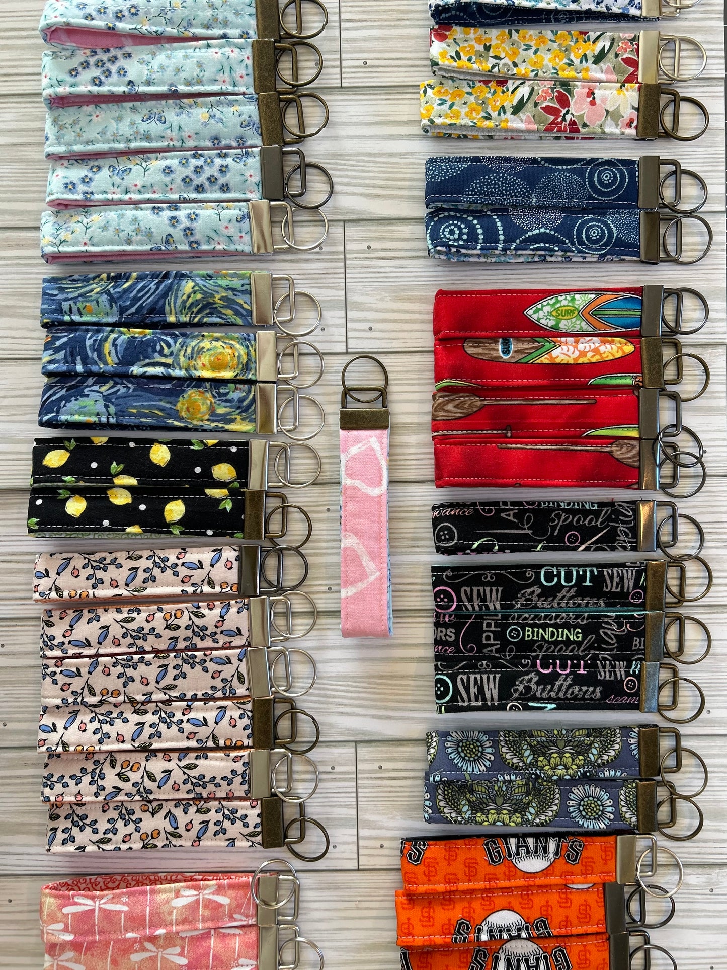 Cotton Key Chain Wristlet