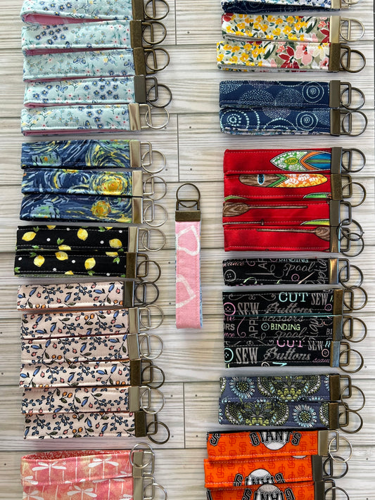 Cotton Key Chain Wristlet