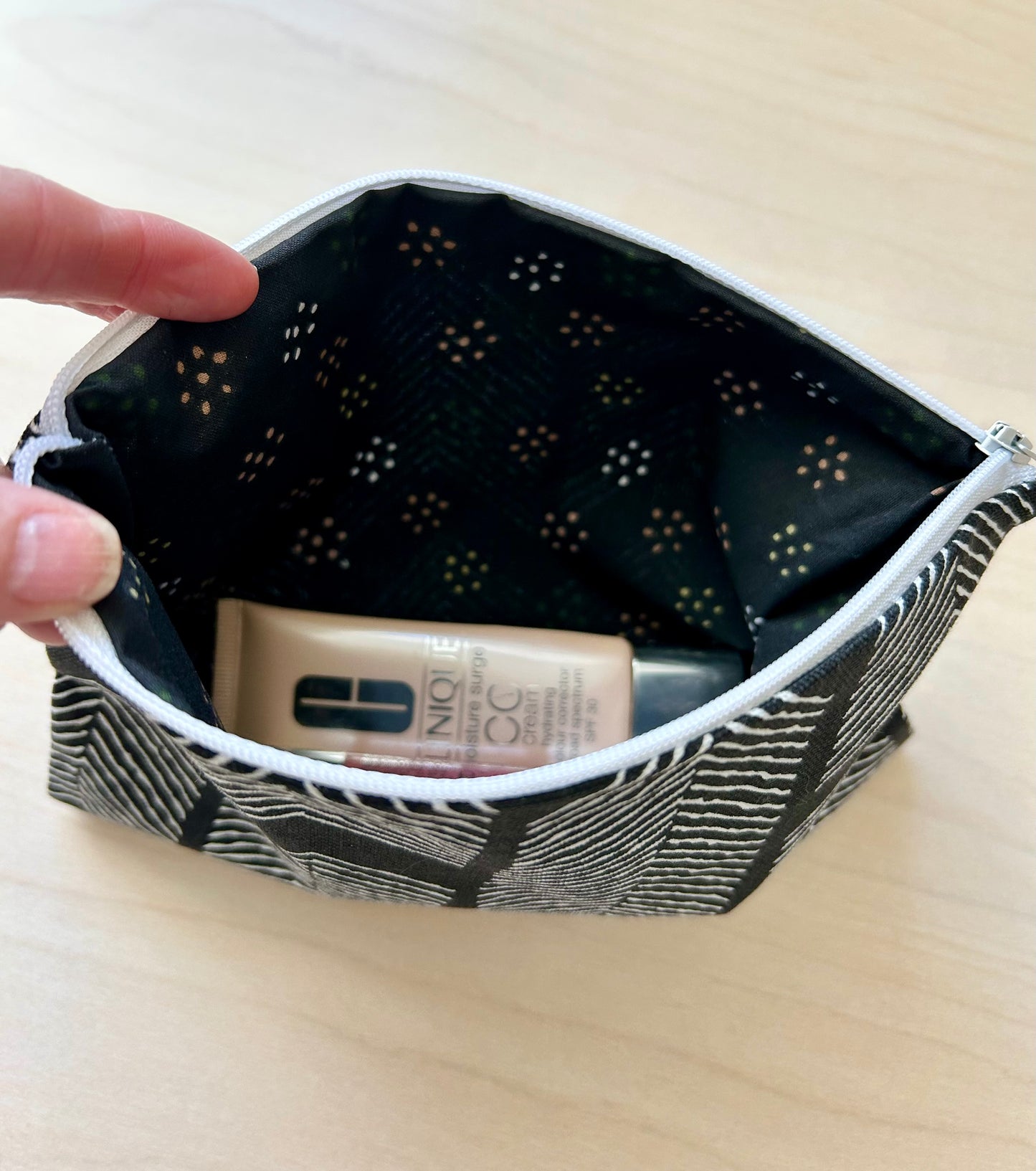 Quilted Zipper Pouch