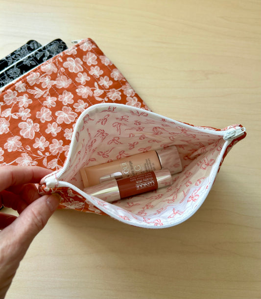 Quilted Zipper Pouch