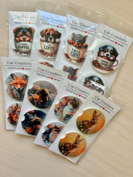 Cup Couture Car Coasters
