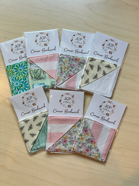 Fabric Corner Bookmarks
