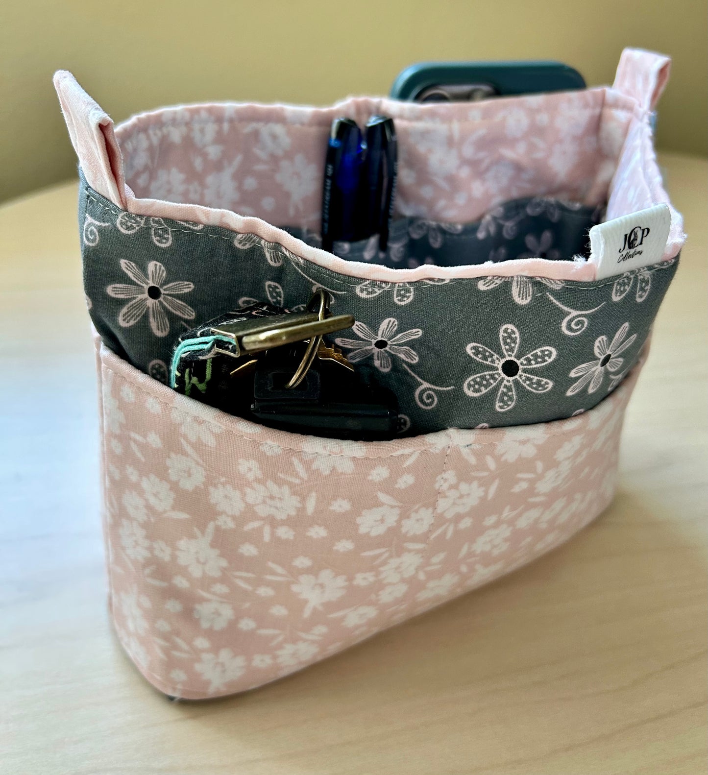 Fabric Purse Organizer with Pockets